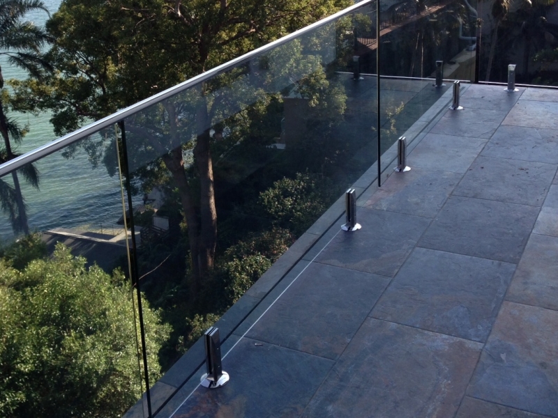 12mm Heat soaked balustrade glass 970mm high x 1100mm wide. - Stainless ...